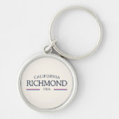 Richmond California Heritage – Classic Cream Sleutelhanger (Voorkant)