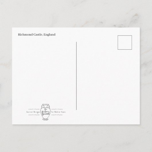 Richmond Castle ansichtkaart Briefkaart (Achterkant)