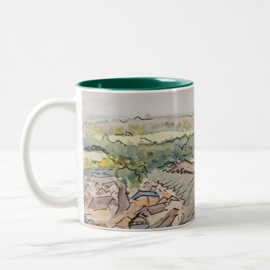 Richmond Castle Mug Tweekleurige Koffiemok (Links)
