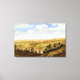Richmond Castle, Yorkshire, c.1640-41 (olie op rui Canvas Afdruk