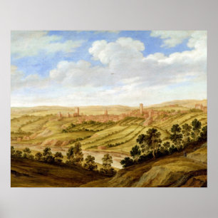 Richmond Castle, Yorkshire, c.1640-41 (olie op rui Poster