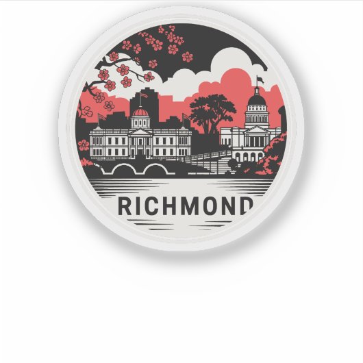 Richmond City Virginia, Verenigde Staten Sticker
