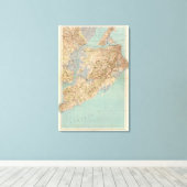 Richmond County en Staten Island Canvas Afdruk (Insitu (Houten vloer))