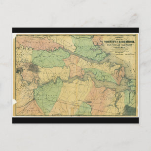 Richmond en Peninsular Campaign in Virginia 1864 Briefkaart