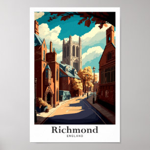 Richmond Engeland Kunst Vintage Reizen Illustratie Poster