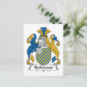 Richmond Family Crest Briefkaart (Staand voorkant)