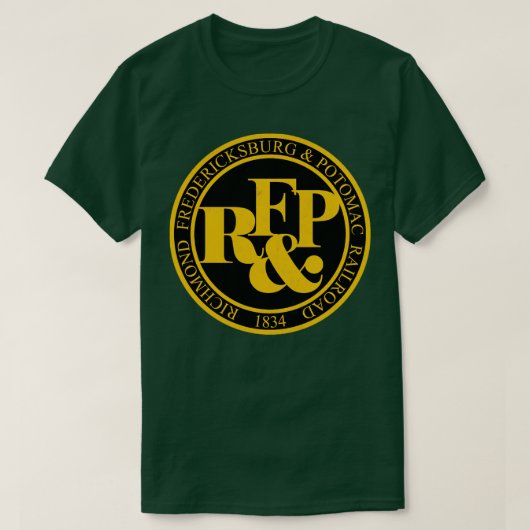 Richmond Fredericksburg en Potomac Spoorweg T-shirt (Design voorkant)