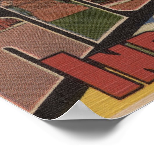 Richmond, Indiana - Grote letterscènes Poster (Hoek)