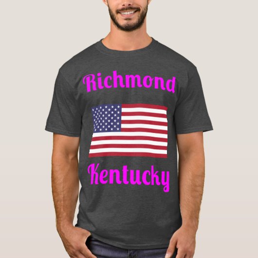 Richmond Kentucky Stijlvolle Prints T-shirt (Voorkant)