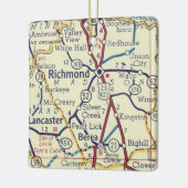Richmond KY  Map Keramisch Ornament (Links)