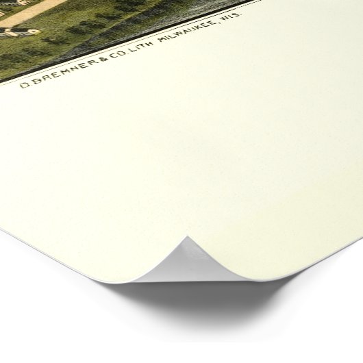 Richmond, ME Panoramic Map - 1878 Poster (Hoek)