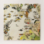 Richmond Park London UK, bezoekers aan de gate Legpuzzel (Horizontaal)