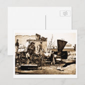 Richmond & Petersburg RR Ruins Richgem VA 1 april Briefkaart (Voorkant / Achterkant)