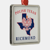 Richmond Poland Texan Metalen Ornament (Rechts)