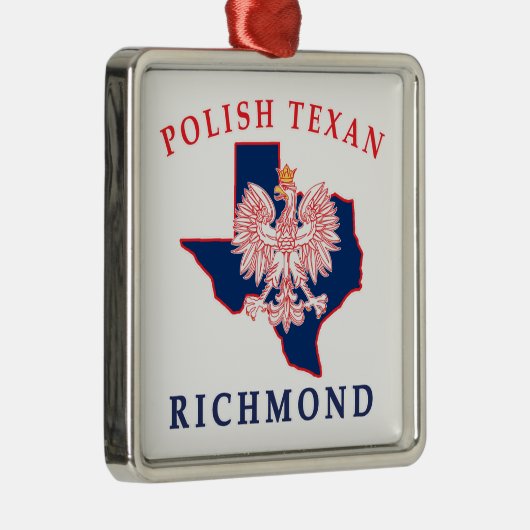Richmond Poland Texan Metalen Ornament (Rechts)