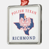 Richmond Poland Texan Metalen Ornament (Links)