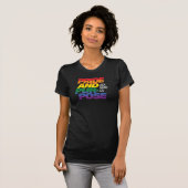 Richmond Pride and Purpose Rainbow Pride Zwart T-s T-shirt (Voorkant volledig)