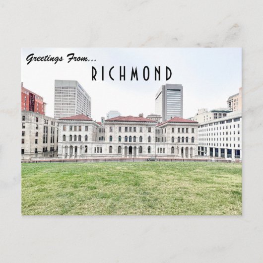 Richmond Skyline Briefkaart (Voorkant)