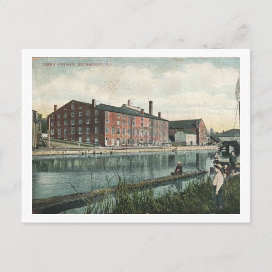 Richmond VA, 1909 Libby Prison,  geïnspireerd Briefkaart (Voorkant)