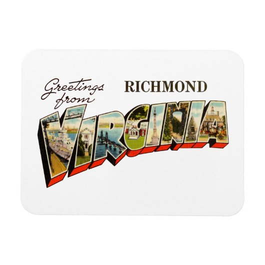 Richmond VA 1 Magneet (Horizontaal)