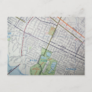 RICHMOND, VA  Map Briefkaart