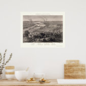 Richmond, VA Panoramic Map - 1863 Poster (Keuken)