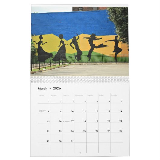 Richmond VA Photo Walkabouts Art Wall Edition Kalender (Mar 2026)
