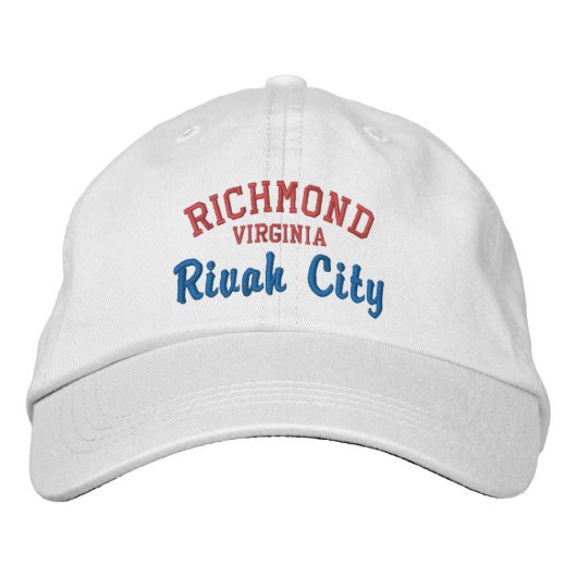 RICHMOND VA "Rivah City" geborduurd honkbal Pet (Voorkant)