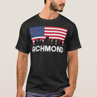 Richmond Van Amerikaanse Vlag Skyline T-shirt
