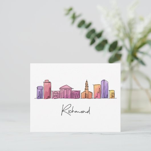 Richmond VIRGINIA Briefkaart (Staand voorkant)