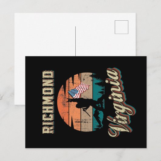 Richmond Virginia Briefkaart (Voorkant / Achterkant)