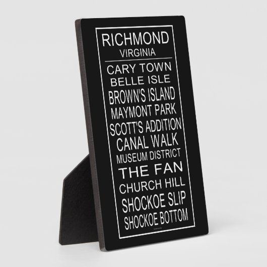 Richmond Virginia Bus Roll Fotoplaat (Zijkant)