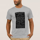 Richmond Virginia Bus Roll T-shirt (Voorkant)
