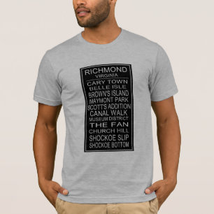 Richmond Virginia Bus Roll T-shirt