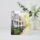 Richmond Virginia Church Hill District Reizen Briefkaart (Staand voorkant)
