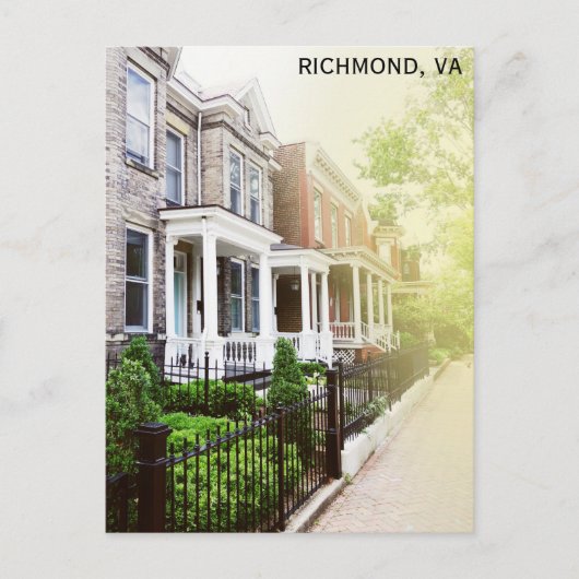Richmond Virginia Church Hill District Reizen Briefkaart (Voorkant)