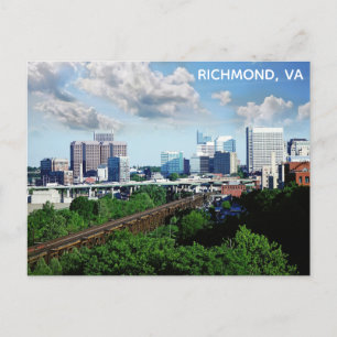 Richmond Virginia City Skyline Travel Photo Briefkaart