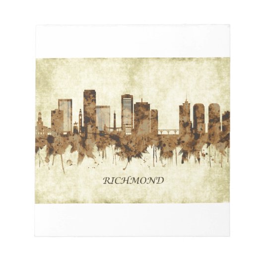 Richmond Virginia Cityscape Notitieblok (Voorkant)