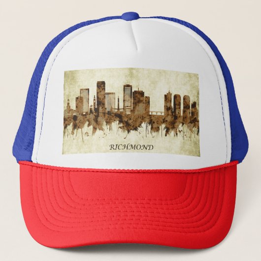 Richmond Virginia Cityscape Trucker Pet (Voorkant)