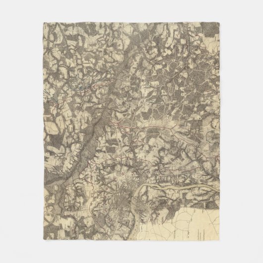 Richmond, Virginia Fleece Deken (Voorkant)