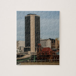 richmond virginia historisch centrum bij spoorweg legpuzzel