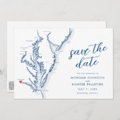 Richmond Virginia Kaart Moderne bruiloft (Voorkant / Achterkant)