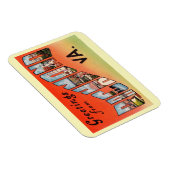 Richmond Virginia Large Letter Greeting Vintage Magneet (Rechterzijde)