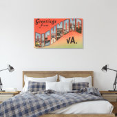 Richmond, Virginia - Large Letter Scenes 2 Canvas Afdruk (Insitu (Slaapkamer))