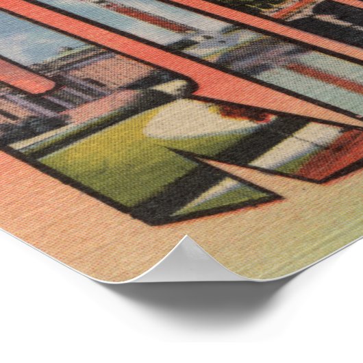 Richmond, Virginia - Large Letter Scenes 2 Poster (Hoek)