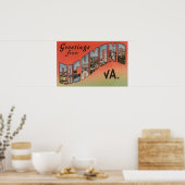 Richmond, Virginia - Large Letter Scenes 2 Poster (Keuken)