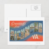 Richmond, Virginia - Large Letter Scenes 4 Briefkaart (Voorkant / Achterkant)