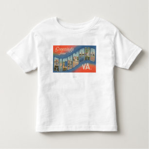 Richmond, Virginia - Large Letter Scenes 4 Kinder Shirts