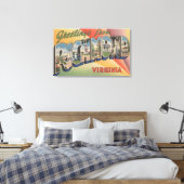 Richmond, Virginia - Large Letter Scenes Canvas Afdruk (Insitu (Slaapkamer))