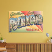 Richmond, Virginia - Large Letter Scenes Canvas Afdruk (Insitu (Woonkamer))
